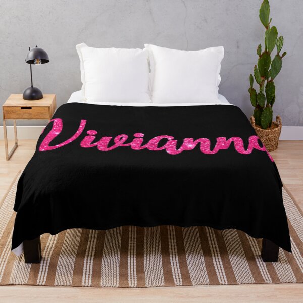 Item preview, Vivianna Hot Pink Sparkly Personalised Name Design designed and sold by CamilasPrints.