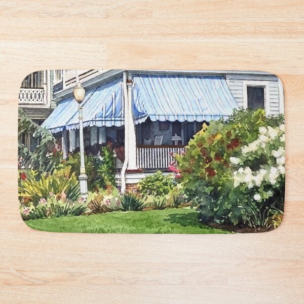 Item preview, Ocean Grove NJ – House With Blue Awning designed and sold by Susan Savad.