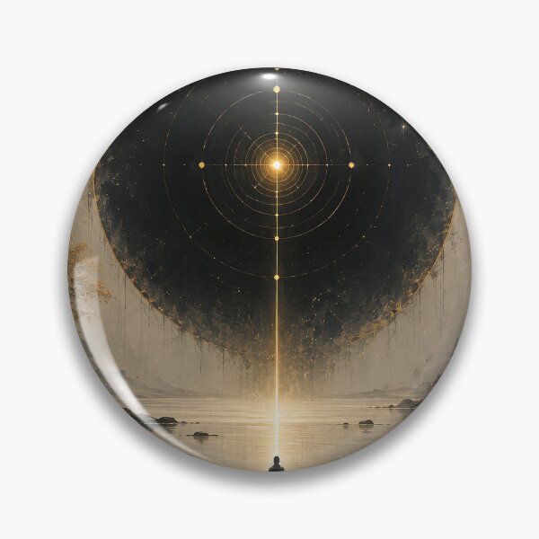Item preview, The Silent Alignment  – Sacred Geometry Meditation Wall Art designed and sold by SacredLensV.