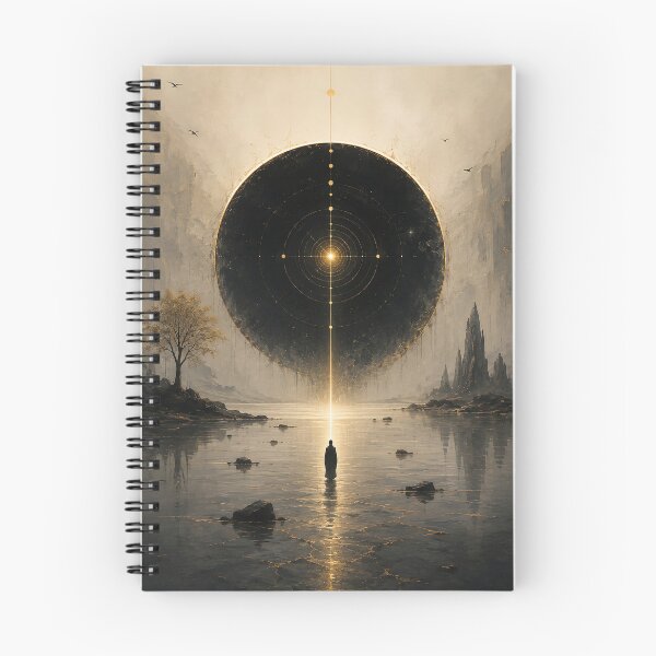 Item preview, The Silent Alignment  – Sacred Geometry Meditation Wall Art designed and sold by SacredLensV.