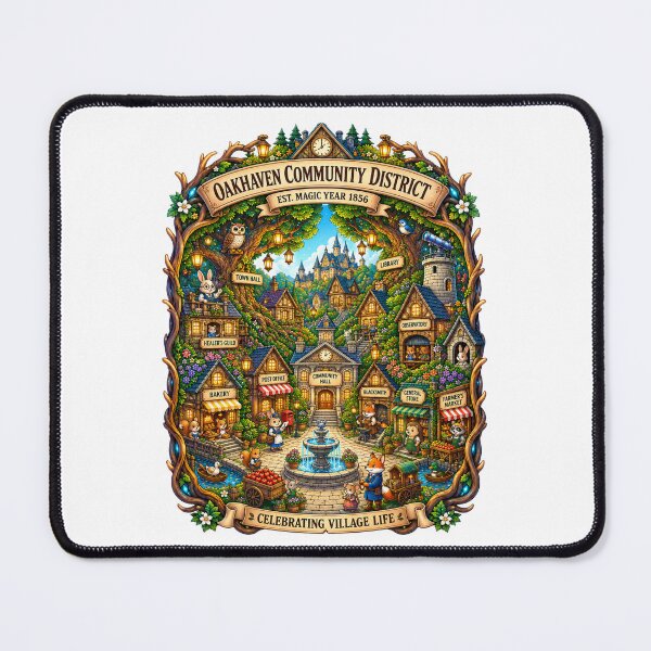 Item preview, Oakhaven Community District | Enchanted Woodland Village | Magical Animal Town designed and sold by MrDev.