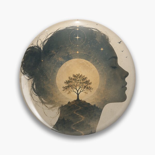 Item preview, The Inner Meeting — Her – Spiritual Woman Portrait Art designed and sold by SacredLensV.