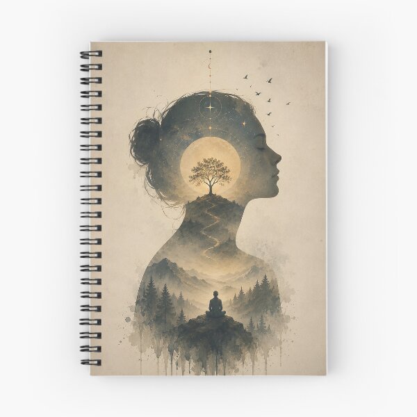 Item preview, The Inner Meeting — Her – Spiritual Woman Portrait Art designed and sold by SacredLensV.