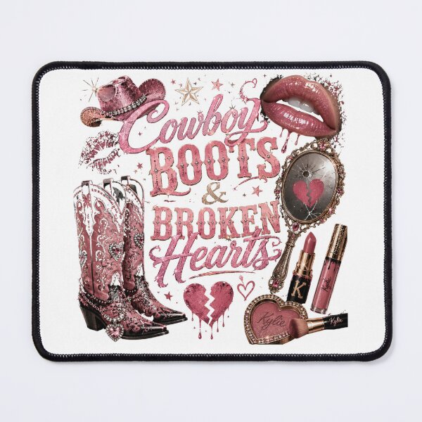 Item preview, Cowboy Boots & Broken Heart - Pink Western Aesthetic  designed and sold by LC&LCPlatform.
