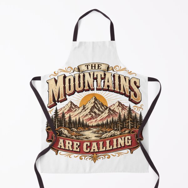 Item preview, The Mountain Are Calling Vintage Woodcut Adventure designed and sold by Vision Crafted.