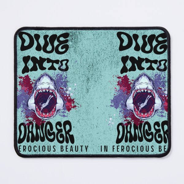 Item preview, Dive Into Danger – Ferocious Beauty Shark & Skeleton designed and sold by MOCH- ART.