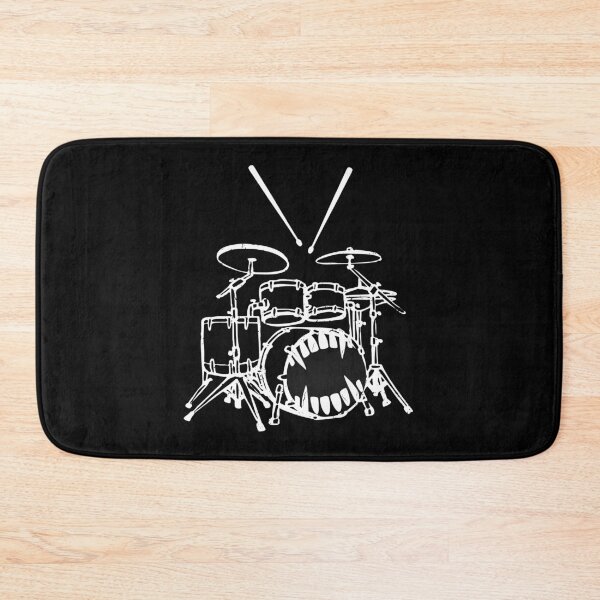 Item preview, Funny Drummer  – Drum Kit Monster Face for Music Lovers & Band Members designed and sold by SunandShade.