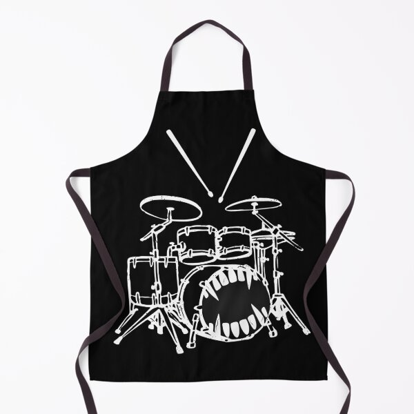 Item preview, Funny Drummer  – Drum Kit Monster Face for Music Lovers & Band Members designed and sold by SunandShade.