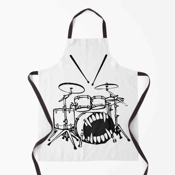 Item preview, Funny Drummer  – Drum Kit Monster Face for Music Lovers & Band Members designed and sold by SunandShade.