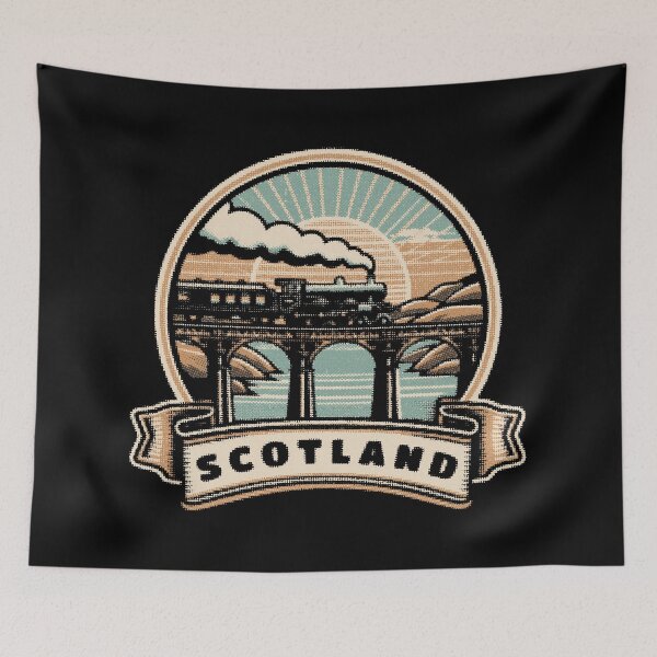 Item preview, Scotland /// Vintage Steam Train designed and sold by Scaryzz.