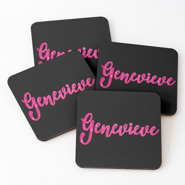 Item preview, Genevieve Hot Pink Sparkly Personalised Name Design designed and sold by CamilasPrints.