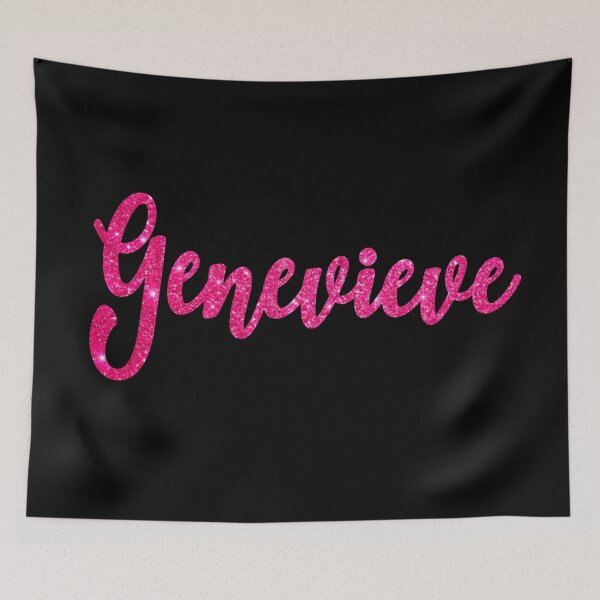 Item preview, Genevieve Hot Pink Sparkly Personalised Name Design designed and sold by CamilasPrints.