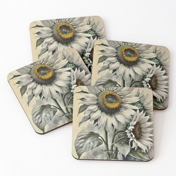Item preview, White Sunflowers designed and sold by ©Janis Zroback.