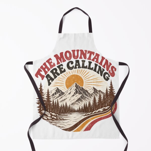 Item preview, The Mountains Are Calling Retro Sunset Adventure designed and sold by Vision Crafted.