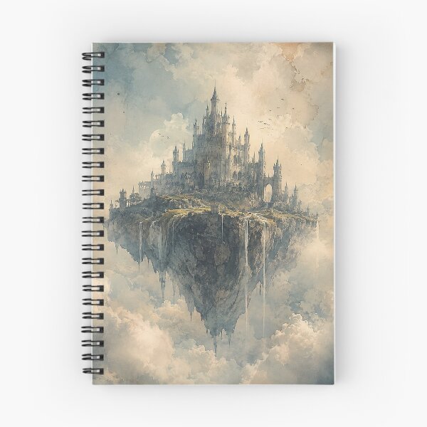 Item preview, The Citadel Above the Clouds – Floating Castle Fantasy Art designed and sold by SacredLensV.