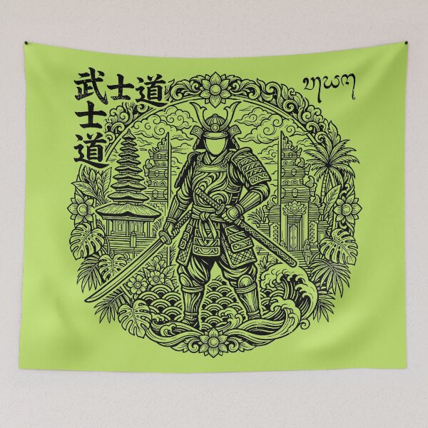 Item preview, Bushido Samurai Balinese Temple Fusion Art designed and sold by cannsuh.