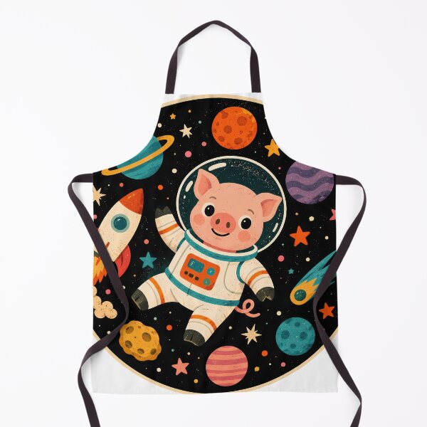 Item preview, Wall Art - Postcard - #5 - Cosmic Pig Explorer designed and sold by ForeverPrintsOK.