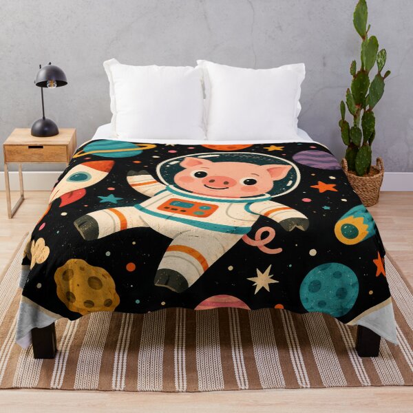 Item preview, Wall Art - Postcard - #5 - Cosmic Pig Explorer designed and sold by ForeverPrintsOK.