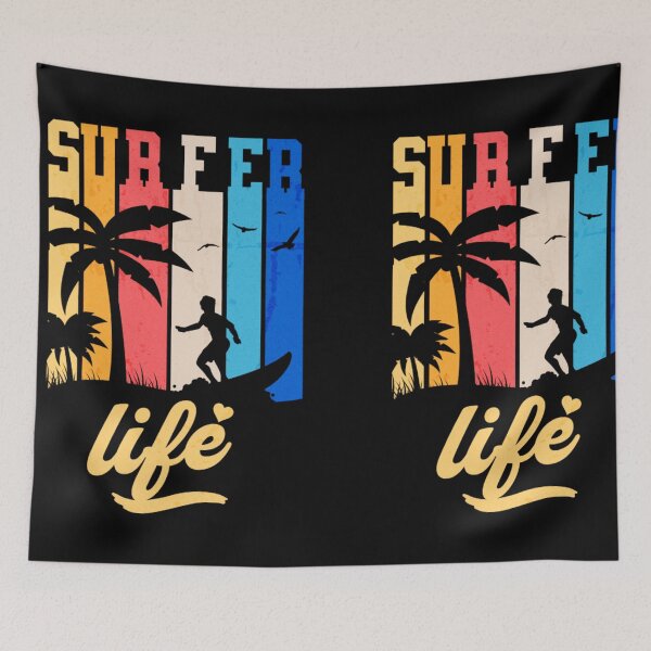 Item preview, Surf Life – Retro Tropical Beach Surfing Design designed and sold by MOCH- ART.