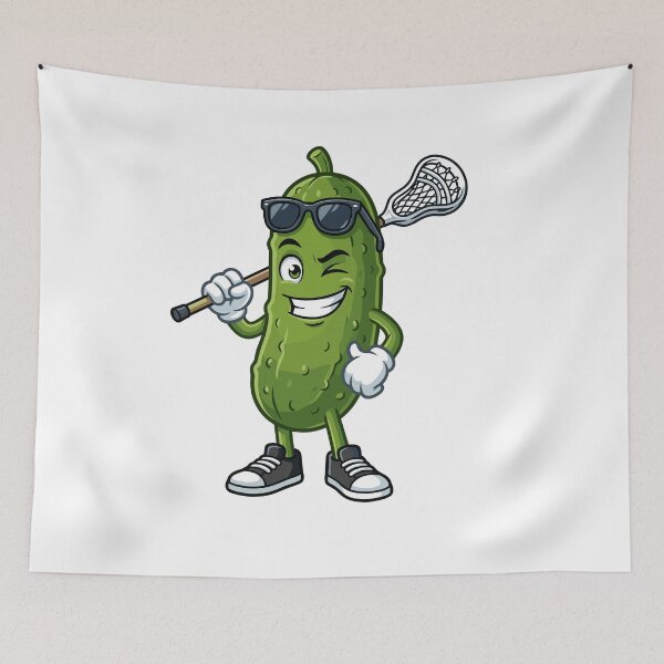 Item preview, Cool Pickle Lacrosse Player designed and sold by beoldfashioned.