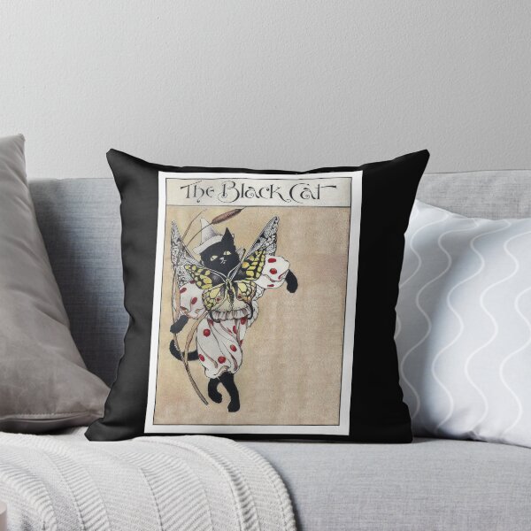 Item preview, The black cat dresses as a clown and a butterfly designed and sold by stevepaint.
