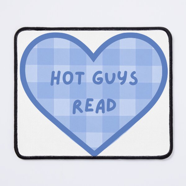 Item preview, Hot Guys Read Books Blue Heart Kindle Sticker designed and sold by MagicChelsea.