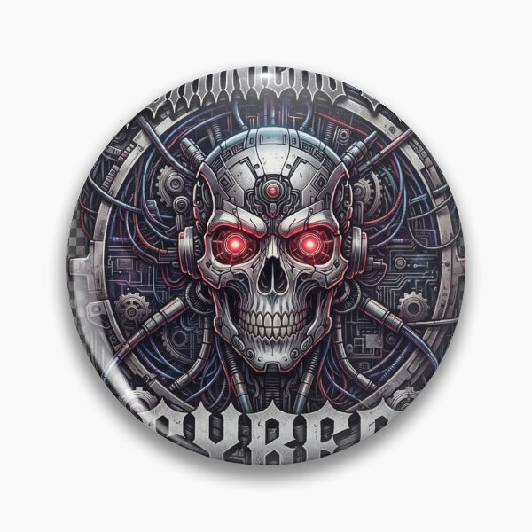 Item preview, Mechanical Soul Cyberpunk Skull Streetwear T-Shirt designed and sold by Csaba1983.