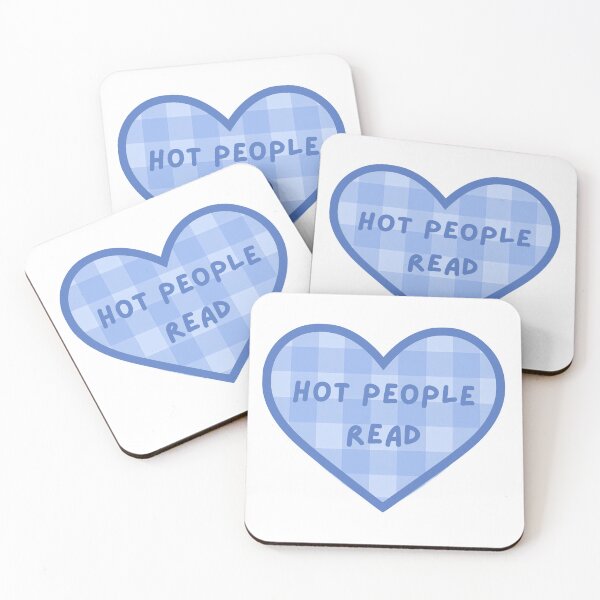 Item preview, Hot People Read Books Blue Heart Kindle Sticker designed and sold by MagicChelsea.