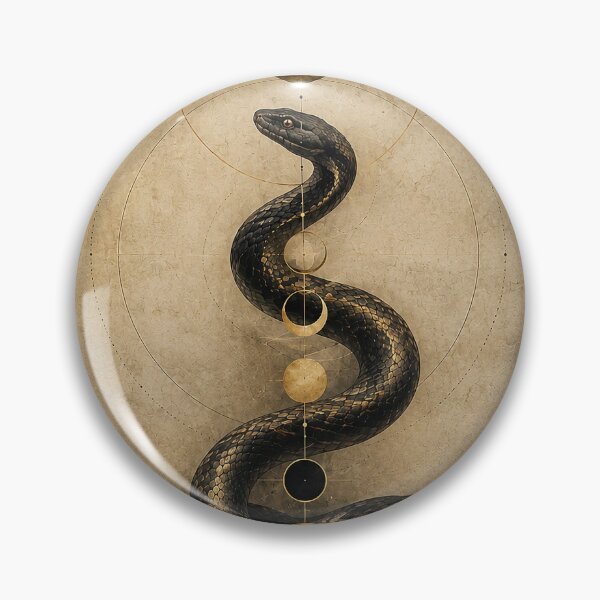 Item preview, Serpent of Renewal  – Mystical Snake Transformation Art designed and sold by SacredLensV.