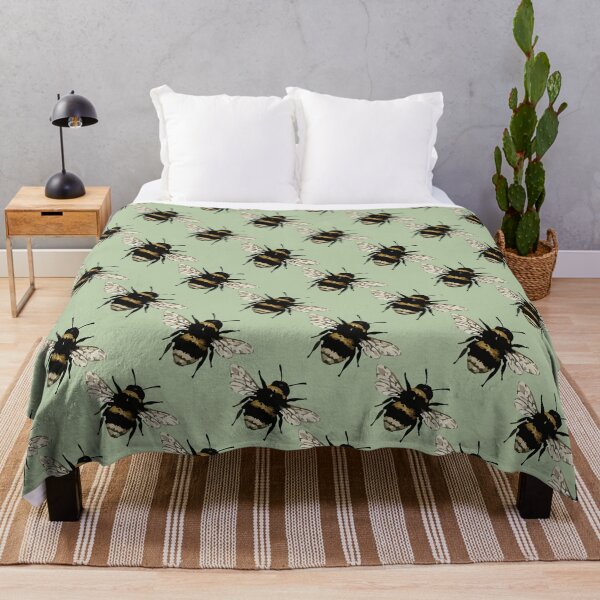 Item preview, Bumblebee Pattern – Cute Vintage Bee Print 1 designed and sold by SimplePoDesign.