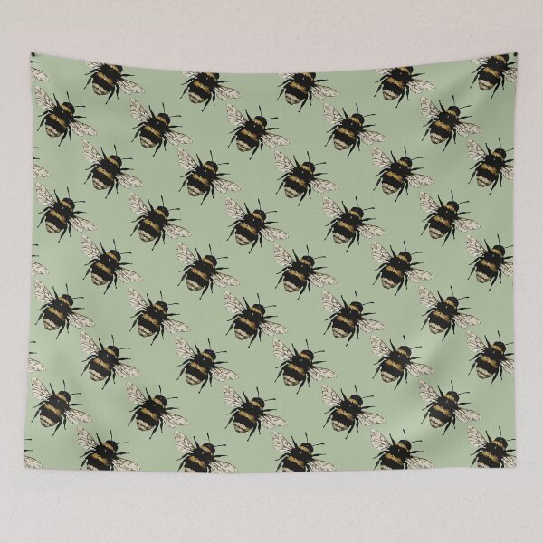 Item preview, Bumblebee Pattern – Cute Vintage Bee Print 1 designed and sold by SimplePoDesign.