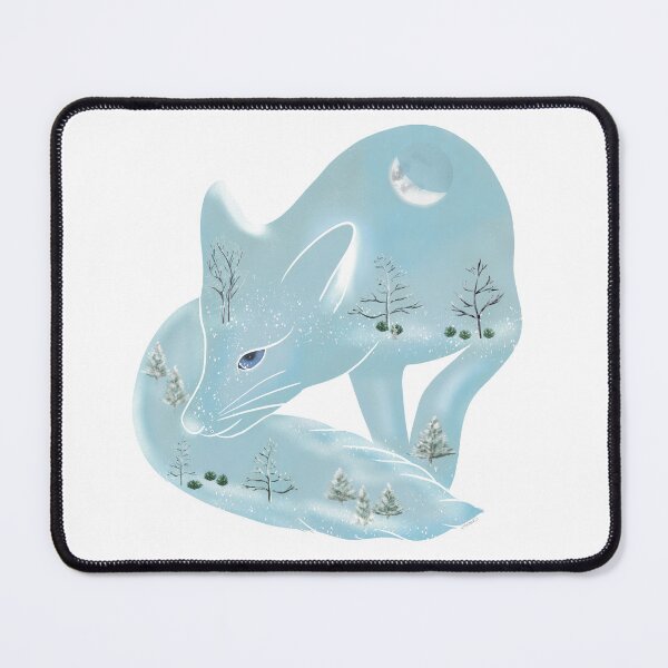 Item preview, Snowy Winter Fox | Ice Blue | Quiet Magic of Nature Winter Series designed and sold by Winooski Designs.