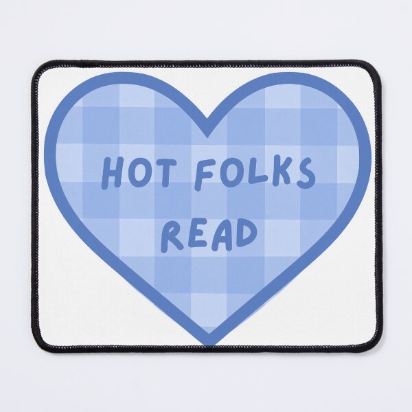 Item preview, Hot Folks Read Books Blue Heart Kindle Sticker designed and sold by MagicChelsea.