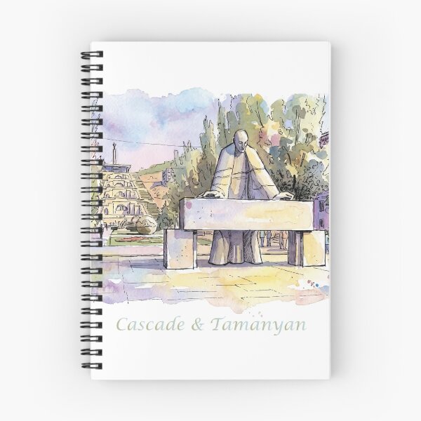 Item preview, Yerevan Cascade Alexander Tamanyan Monument Watercolor Art designed and sold by NareArt.
