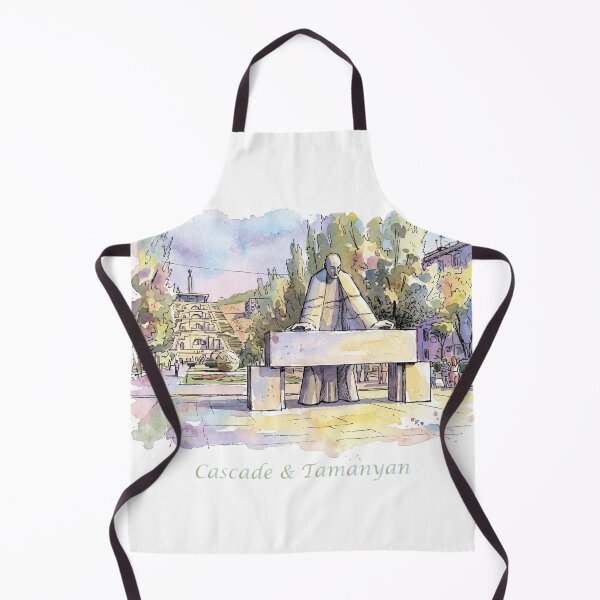 Item preview, Yerevan Cascade Alexander Tamanyan Monument Watercolor Art designed and sold by NareArt.