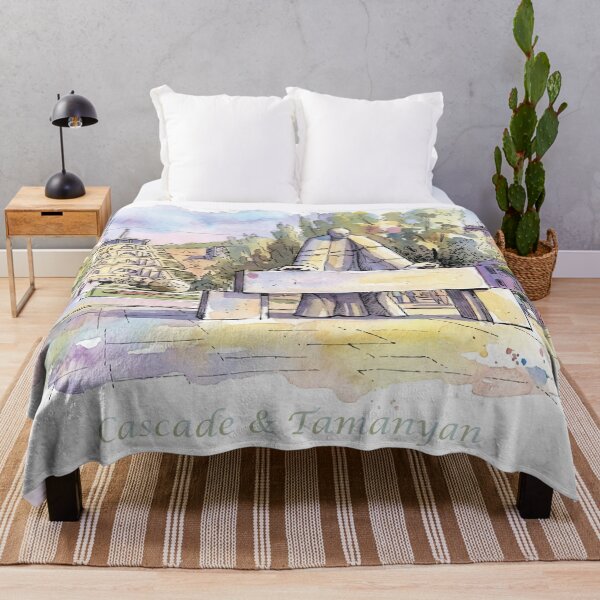 Item preview, Yerevan Cascade Alexander Tamanyan Monument Watercolor Art designed and sold by NareArt.