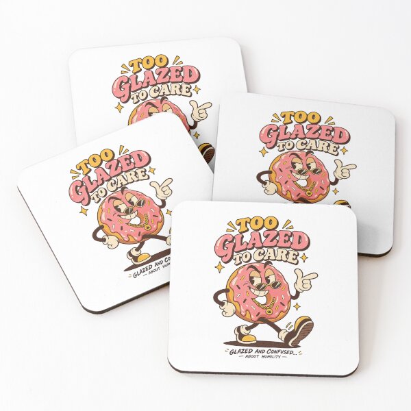 Item preview, Cocky Retro Donut Mascot Showing Off designed and sold by HoopeStylee.