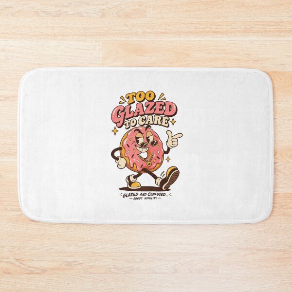 Item preview, Cocky Retro Donut Mascot Showing Off designed and sold by HoopeStylee.