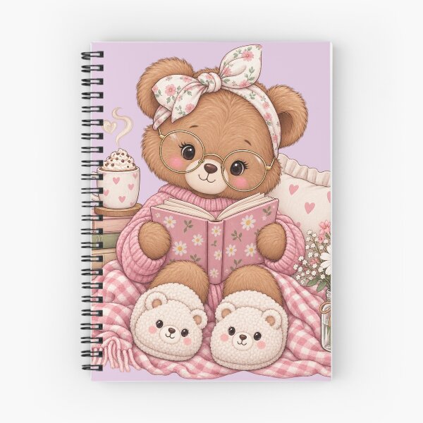 Item preview, Cozy Bookish Bear Reading designed and sold by PixelChaptersByKira.