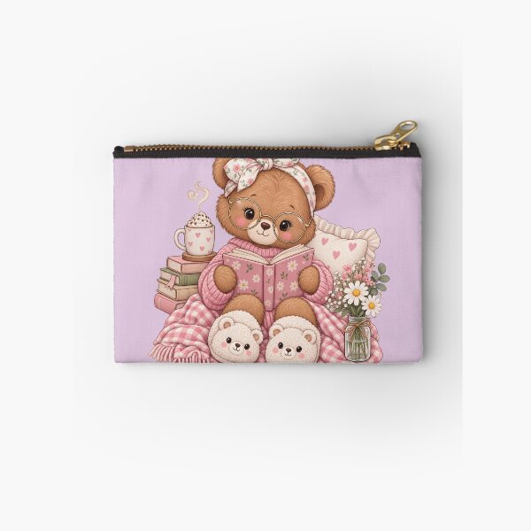 Item preview, Cozy Bookish Bear Reading designed and sold by PixelChaptersByKira.