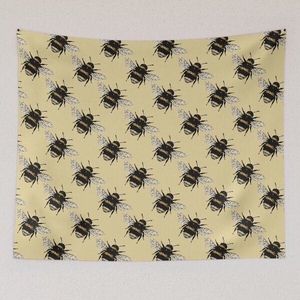 Item preview, Bumblebee Pattern – Cute Vintage Bee Print 2 designed and sold by SimplePoDesign.