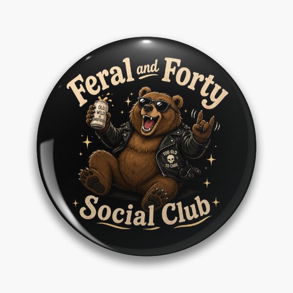 Item preview, Feral and Forty Social Club  designed and sold by TheEndDesign.