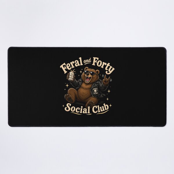 Item preview, Feral and Forty Social Club  designed and sold by TheEndDesign.