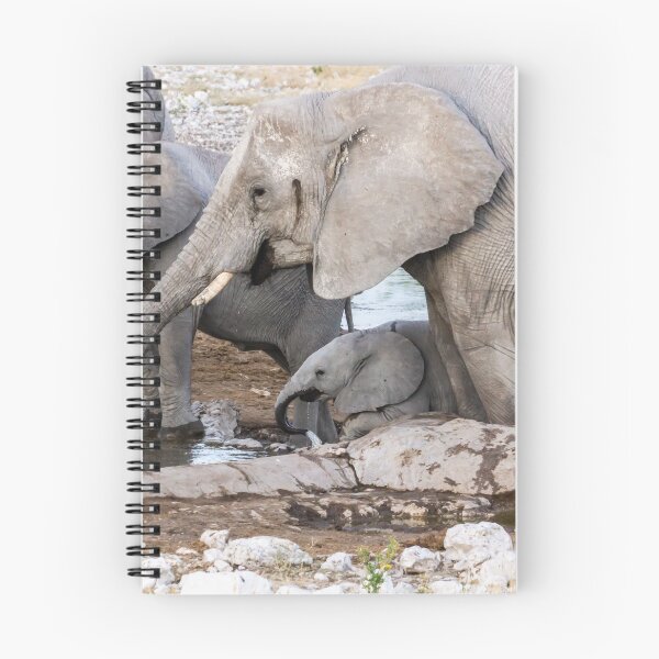 Item preview, Elephants at the waterhole. designed and sold by Anne Scantlebury.