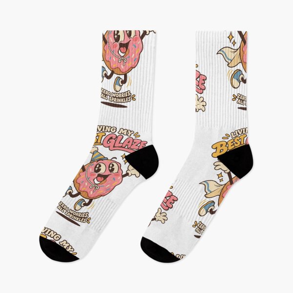 Item preview, Joyful Donut Jumping With Sprinkles Flying designed and sold by HoopeStylee.