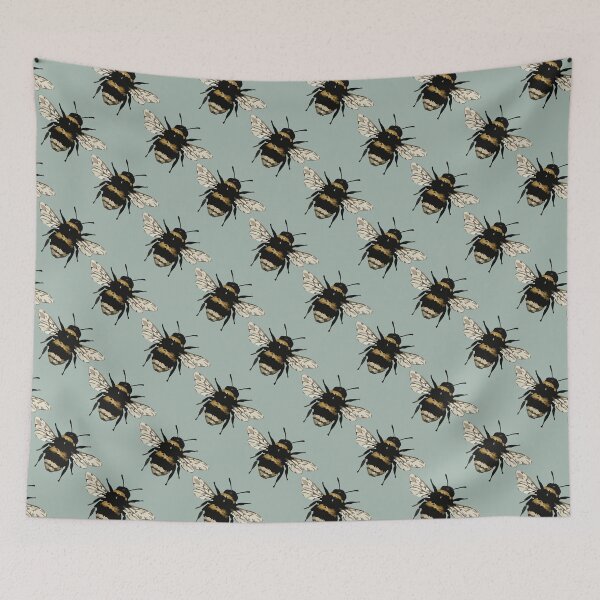 Item preview, Bumblebee Pattern – Cute Vintage Bee Print 3 designed and sold by SimplePoDesign.