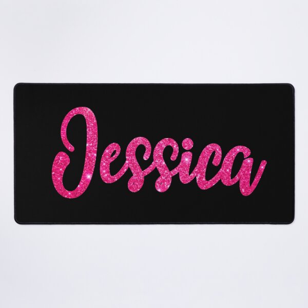 Item preview, Jessica Hot Pink Sparkly Personalised Name Design designed and sold by CamilasPrints.