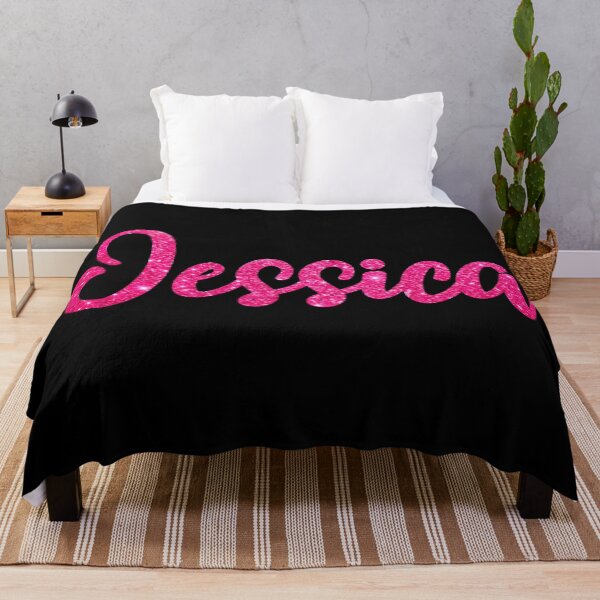 Item preview, Jessica Hot Pink Sparkly Personalised Name Design designed and sold by CamilasPrints.
