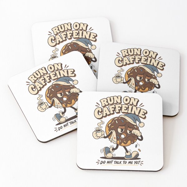 Item preview, Grumpy Donut Dragging Its Morning Coffee designed and sold by HoopeStylee.