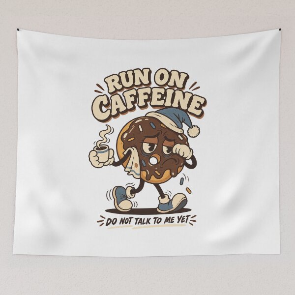 Item preview, Grumpy Donut Dragging Its Morning Coffee designed and sold by HoopeStylee.